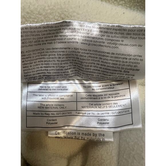 JJ Cole Collections Car Seat Cover Beige Quilted Great Condition - Picture 6 of 8